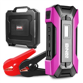 ‎DNA MOTORING TOOLS-00268 12V 1500A 15000 mAh Multi-Function Portable Car Battery Jump Starter for Up to 7.0L Gas & 5.5L Diesel Engine, with Carry Case, Purple