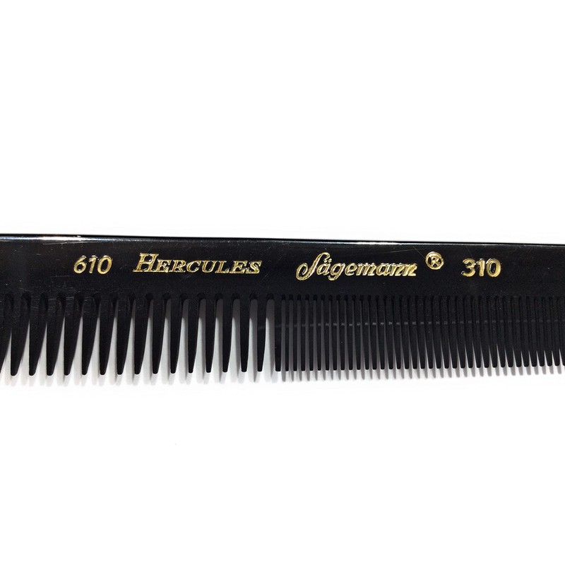 Hercules Sägemann 610-310 Professional Men's Comb Natural Rubber Pocket Comb