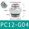 10-Pack PC4-M5 304 Stainless Steel Pneumatic Quick Connect Fittings