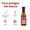 Braswells Four Amigas Hot Sauce, 5 Ounce, Pack of 1