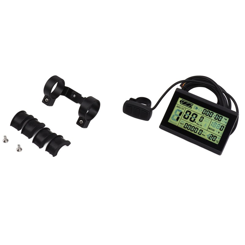 LCD3U Electric Bike LCD Display Meter ABS SM Head Electric