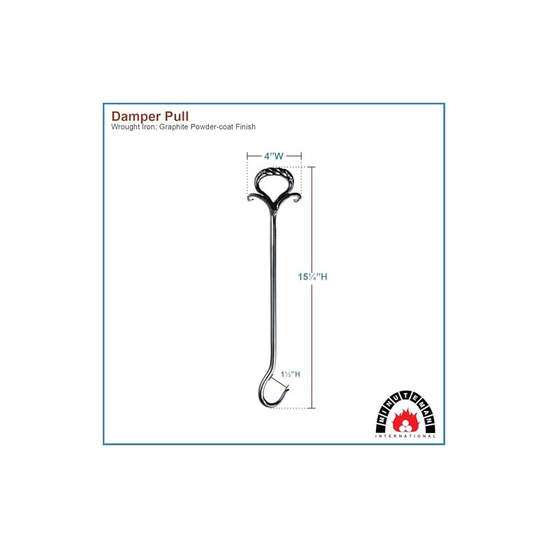Minuteman International Wrought Iron Damper Pull