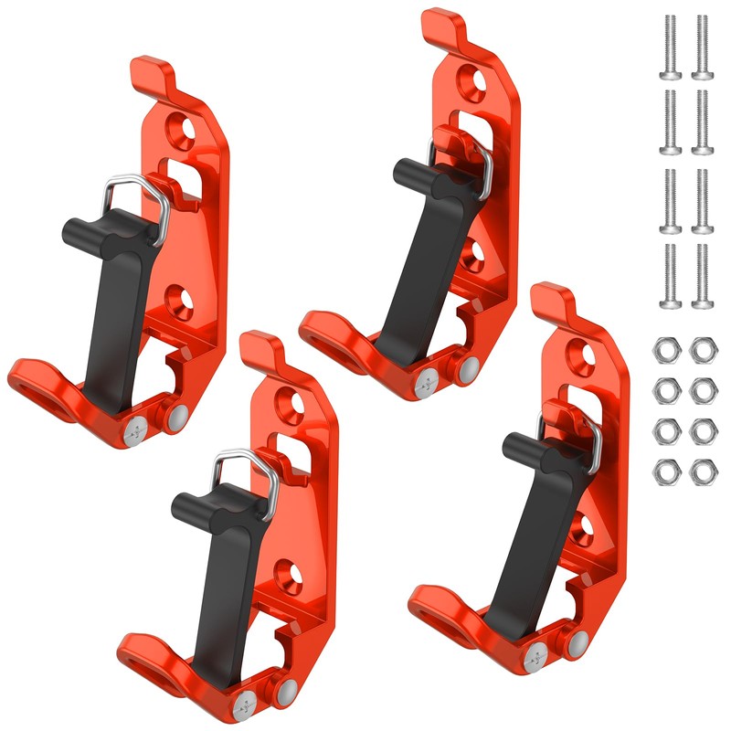 4Pcs Roof Rack Shovel Mount Kit Zinc Alloy Shovel Holder