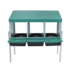LABLT Chicken Nesting Box With Metal Legs 3 Holes Nesting