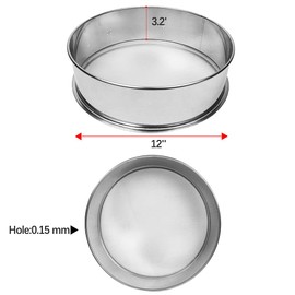 Sidasu Vibrating Sifter Mesh Screen Stainless Steel Vibrating Sieve Mesh Screen 100 Mesh for Automatic Powder Sifter Machine