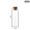 LGEGE 12ml Mini Plastic Bottles with Corks Stoppers 50Pcs Set,