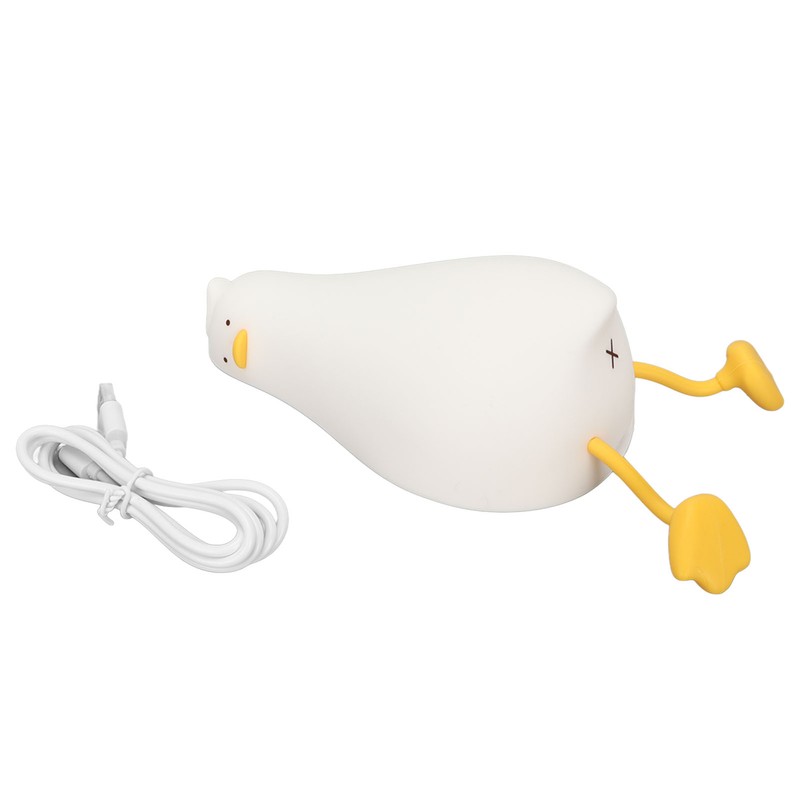 Lying Flat Duck Night Light 3 Levels Brightness Cute Warm