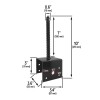 Automotive Authority U Shaped 4x4 Deck Post Concrete Anchor Spike