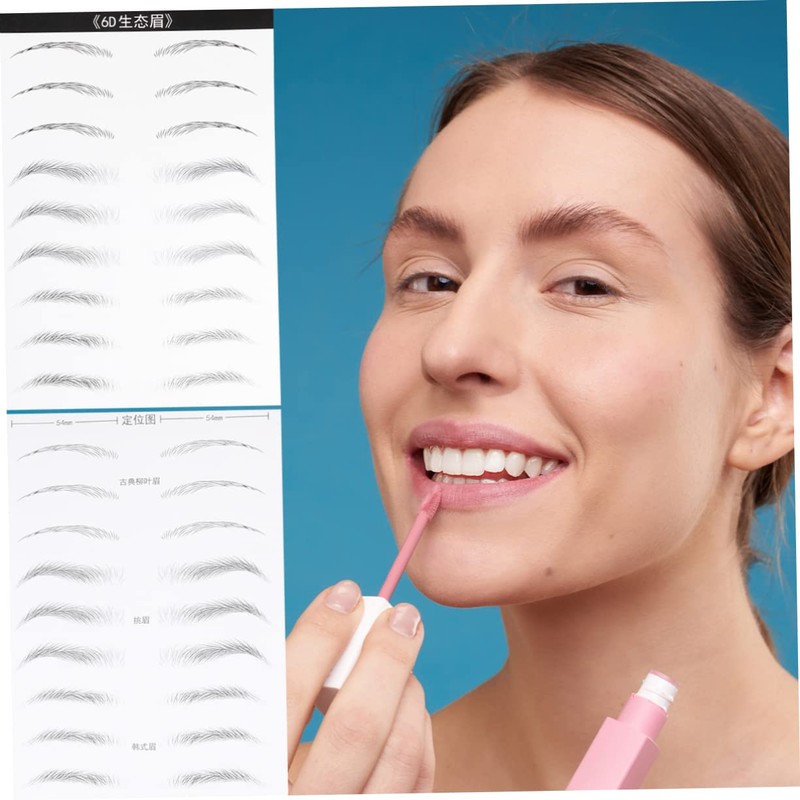 BIUDECO Simulated Eyebrow Stickers 3 Styles Mixed Pack Easy to