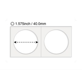 Boen 40mm（1.57inch）1000Pcs Coin Flips Suitable for Large Dollar Coins Coin Holders for Colletors The Coin Collection Supplies The Coin Cardboard Coin Flips for Coin Collection.