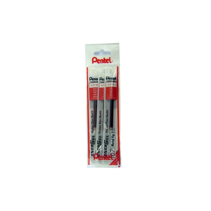 Pentel LR7-V EnerGel Refill, 0.35 mm, Pack of 3 red