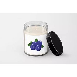 SpreadPassion Cartoon Blueberries Candle - Soy Wax Candle - Hand Poured Candle
