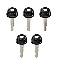 BODYA Pack of 5 Excavator Ignition Keys 60022654 Compatible with SANY Excavator 55 65 75 215 235 Excavator Bulldozer Grader Loader