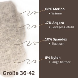 85% Angora Merino Socks Wool Socks Winter Socks Norwegian Socks Knitted Socks Cuddly Socks Women Men, Slate Grey - Dark