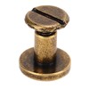 200 Set Chicago Screws Set 9.5x8mm Hard Thick Brass Uniform