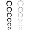 Kadogohno Pincher Septum Rings Piercing Gauge Kit Stretching Jewelry 14g