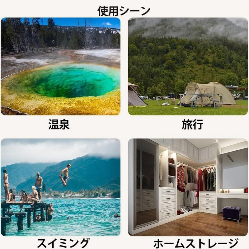 20枚ビニール 巾着袋 セット ４つサイズ 防水 防塵 収納袋 旅行用 濡れた水着を入れる袋 小物