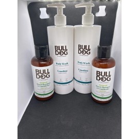 Bull Dog 2 Bull Dog Men’s Body Wash Coastline & 2 Beard Shampoo & Conditioners Original