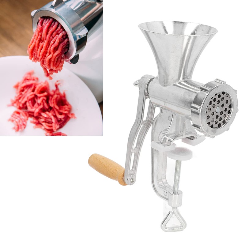 Multifunctional Meat Grinder with Ergonomic Handle, Incisive Blade, Aluminum Alloy,