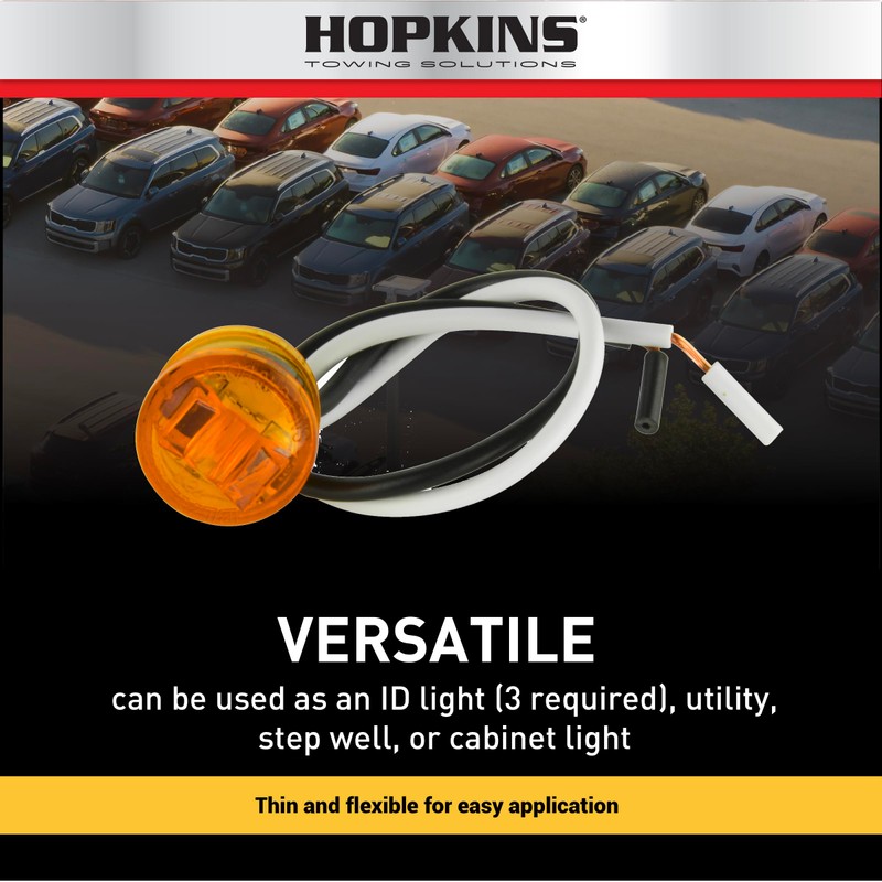 Blazer International Hopkins C534AK6 3/4" Round Amber LED Clearance &