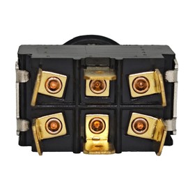 HY29D Toggle Switch with Silicone Protection Cover, DPDT ON-Off-ON, 125/277V 20/15A 2HP 6 Pins Toggle Switches - Waterproof Dustproof