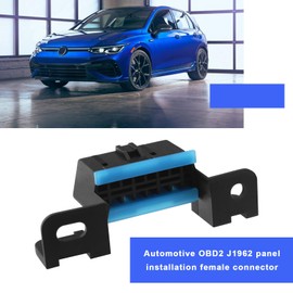 ECSiNG OBD2 16 Pin Buchse Kabelbuchse OBDII Auto Adapter J1962 OBD 2 Gehäuse Kit für Fahrzeug Fester Kabelbaum Buchse Zusammengebauter Stecker Dash Port