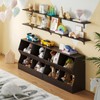 DINZI LVJ Kids Bookshelf, Toy Storage Organizer, Wooden Toy Storage