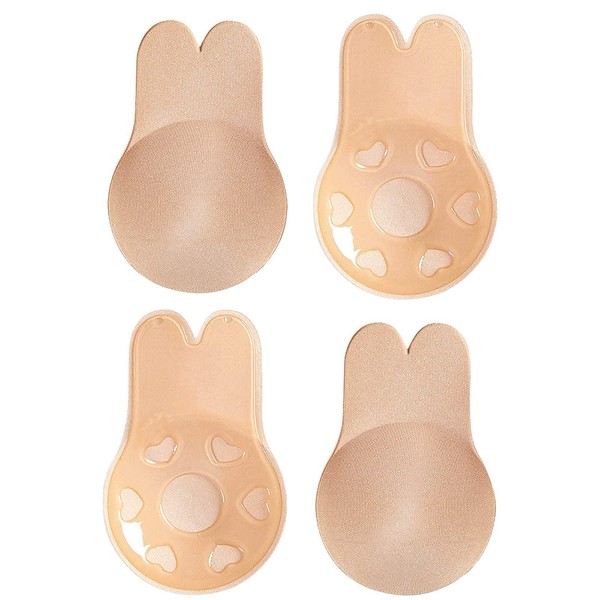 Shoonlo Sujetador Adhesivo Push up 2 Pares, Cubre Pezones Invisible