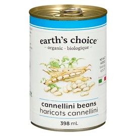 Earth's Choice - Organic Cannellini Beans, No Salt Added, 398ml