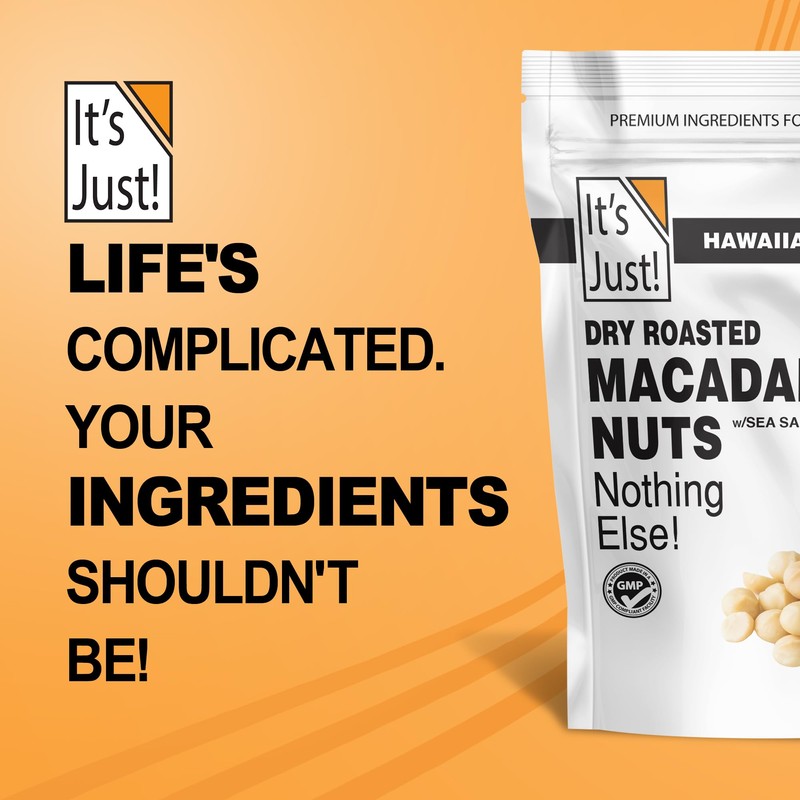 It's Just - Hawaiian Macadamia Nuts (1.5lbs), Small Batch Dry