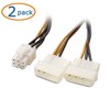Cable Matters 2-Pack 6 Pin PCIe to Molex Power Cable