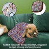 Hamiledyi Rabbit Bed Small Pet Snuggle Mat 15.7x14 Inch Machine