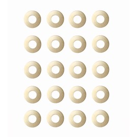 AOHOCA Replace Recon 1,Voyager EDC Pocket Knife Gasket Brass Washer,Folding Knives Replacement Cushion pad Ring Gasket, 0.3x14x6.2 mm,Pack of 20 pcs