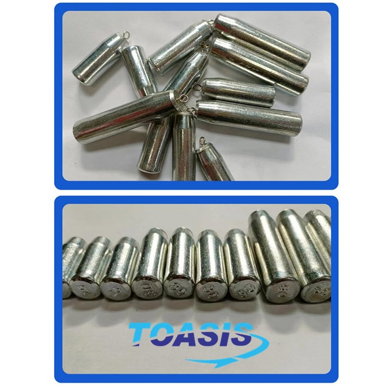Toasis Bullet Fishing Weights Bank Sinker Set Assorted Sizes (30g/1.05_oz-10pcs)