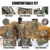 FOYKUED Hunting Clothes for Men with 13 Pockets, Silent &