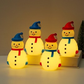 Luminous Snowman Christmas Decoration Mood Light Gift Free Size / Option NO.2 5ea