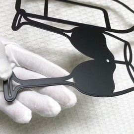 HYXXYY Metal Wine Wall Decor, Kitchen Wine Theme Wall Decor Metal Wine Glass Art Wall Decor Vintage Black Wine Bottle Goblet Wall Art Suitable For Family Living Room, Dining Room, Bedroom, Bar