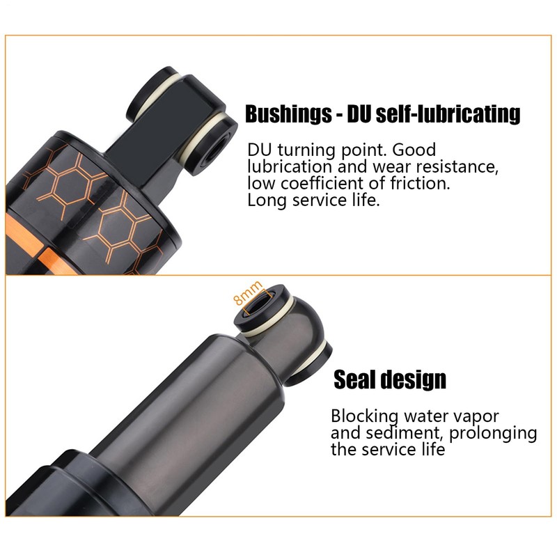 Shock Absorber Rear | Mountain Bike Damping,Compact Rough Terrain Rear