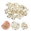 Mikinona Chinese Dragon Nail Charms 20pcs Metal 3D Nail Art