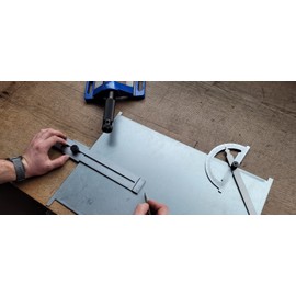 WRS Precision Marking Gauge, Matte Chrome-Plated, Lasered Scale, mm Graduation, Hardened Marking Edge, Sizes Name: 250 mm Measuring B. INOX