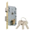 MCM Larder/F Lock Brass Plated MCM 50 mm