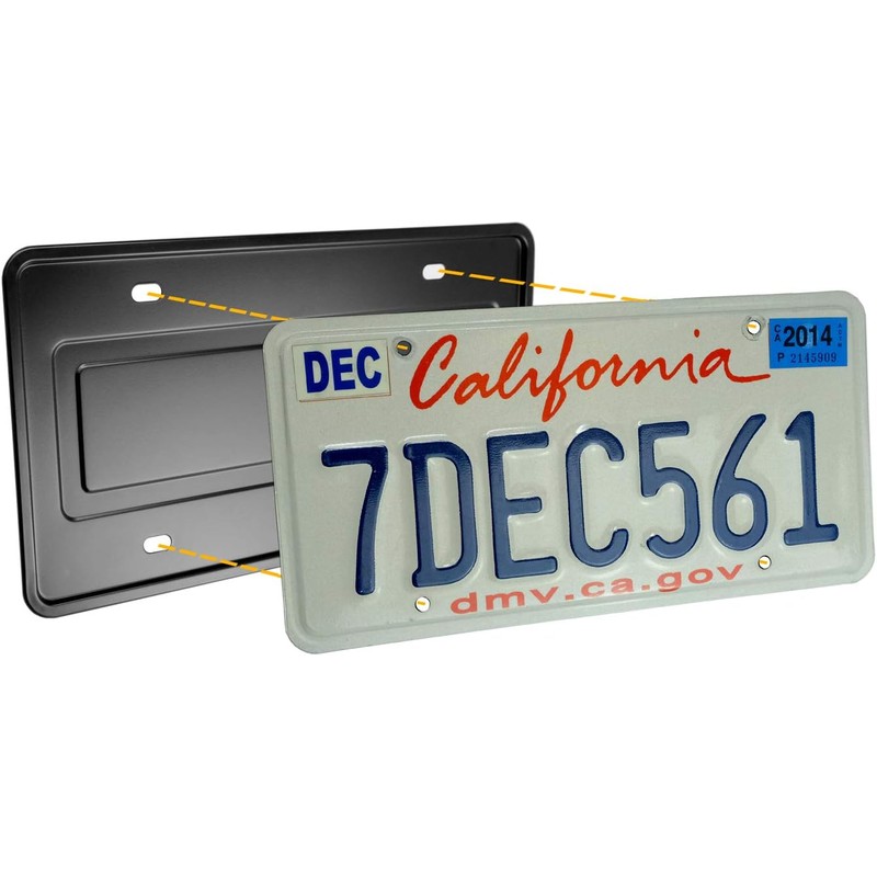 Stainless Steel License Plate Durable Car Tag Holder Backing Reinforce