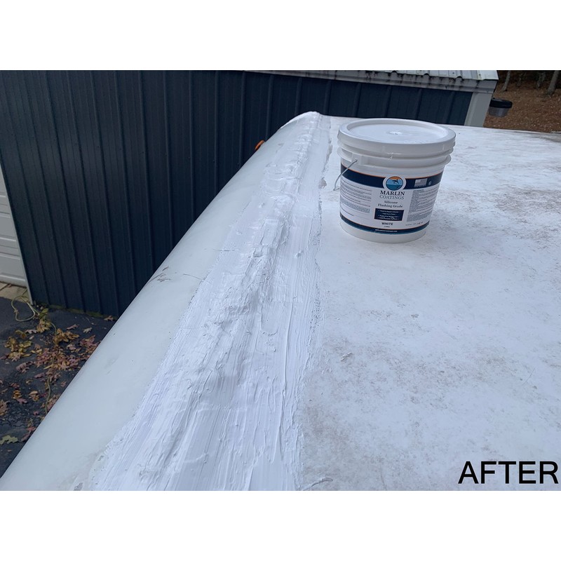 100% Silicone Roof Patch – Prevent and Repair Leaks –
