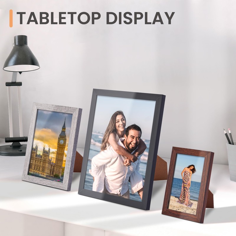 upsimples 10 Pack Picture Frames Collage Wall Decor for Mounting