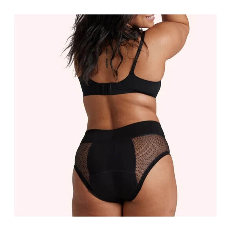 Love Luna Luxe Geo Mesh Full Brief, Black / Size