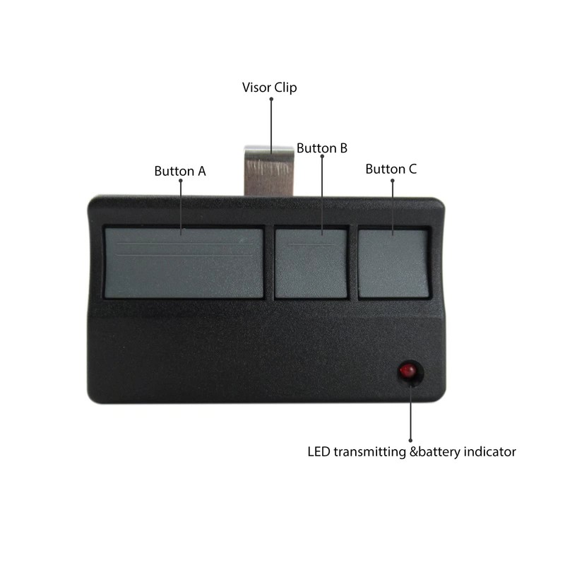 2 Replacement Garage Door Opener Remote Compatible with Chamberlain: 41A6318,