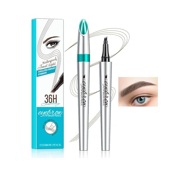Pickedy 3D Waterproof Microblading Eyebrow Pen 4 Fork Tip Tattoo