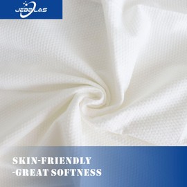 JEBBLAS Disposable Body Towels, Bathroom Towel, Disposable Vacuum Packaging, Travel Towels, White, Guest Towels for Bathroom, Travel, Hiking, Camping, Backpacking (140 x 70 cm, Pack of 5)