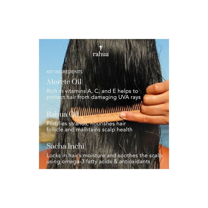 Rahua Desenredante de hidratación + barrera UV, 6.5 onzas líquidas