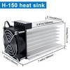 LCLCTC SSR Heat Sink with 120v Fan for Three 3